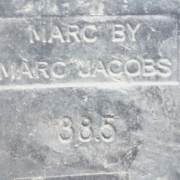 MARC BY MARC JACOBS BLACK GLOSSY LEATHER WOMEN RIDING BOOTS F970 - Picture 11 of 15